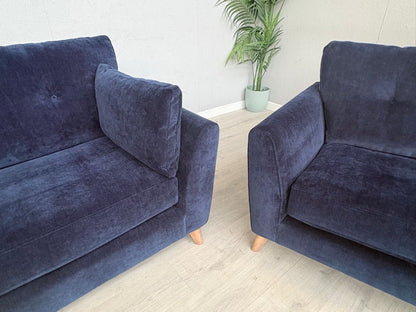 Dunelm - Peyton Grand Fabric 4 Seater Sofa + Love Chair / Armchair  - RRP £2,428
