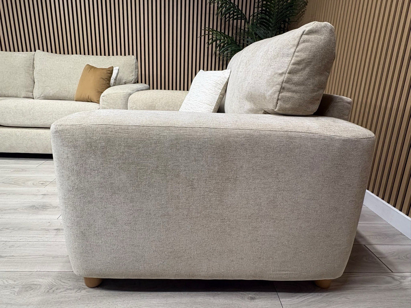 DFS Sample Enzo Fabric 3 Seater Sofa + Love Chair Set RRP £2599