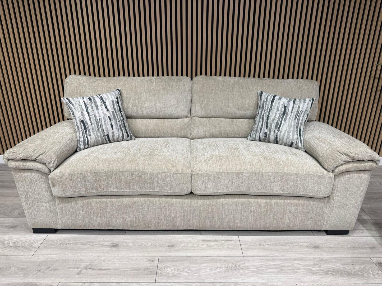 DFS Sample - DEXTER 3 Seater + 2 Seater Sofa Set, Formal Back - RRP £1,898