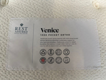 Rest Assured Venice 1400 Pocket Ortho Firm 4ft 6 Double Mattress - RRP £509