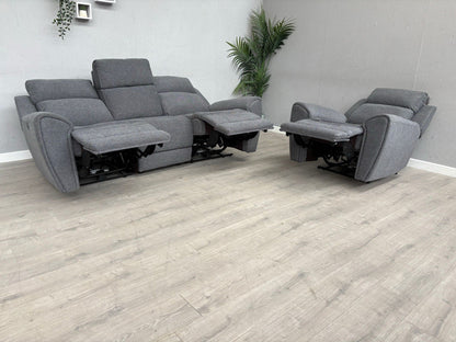 DFS Gilford 3 Seater Sofa + Armchair Power Recliner Sofa Set - RRP £1,748