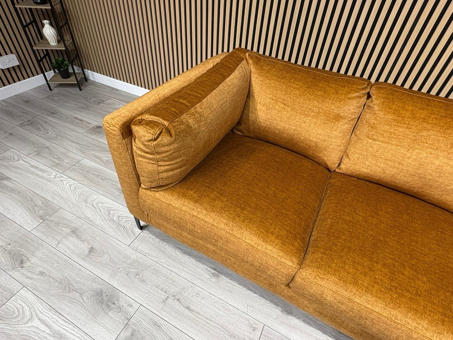 NEW Rene Fabric Corner Sofa, Amber - RRP £2495