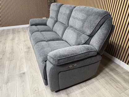 ORLANDO Fabric 3 Seater Power Recliner Sofa - RRP £1799