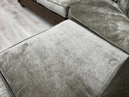 Oakfurnitureland DARWIN 2 Corner 2 Large Fabric Corner Sofa - RRP £2899