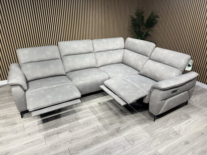 Furniture Village EZRA Style Fabric RHF Corner Sofa Power Recliners - RRP £3295
