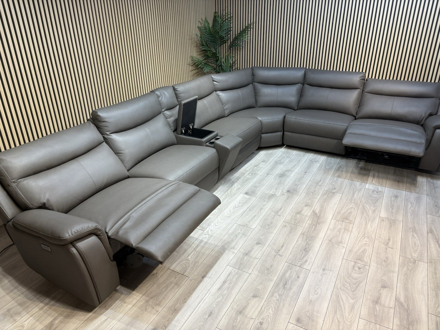 ScS - MAVERICK Fabric XL Modular 3 Corner 2 Sofa, Power Recliners - RRP £3,999
