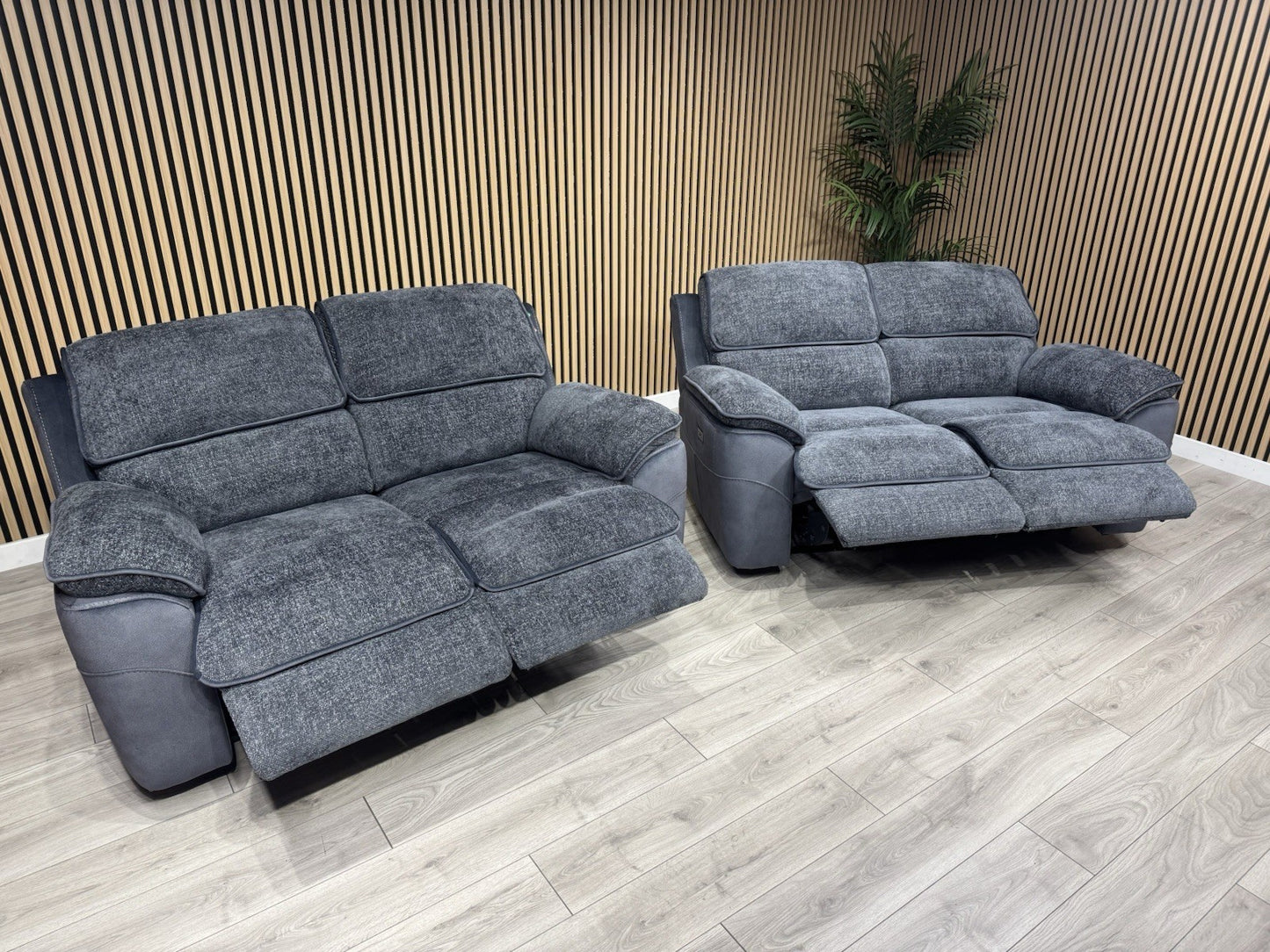 DFS Fontaine 2 x 2 Seater Power Recliner Sofa Set  - RRP £1,958