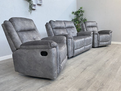 DFS - CASIMIR Style Fabric 2 Seater Sofa + 2 x Armchairs, Recliners - RRP £2,297