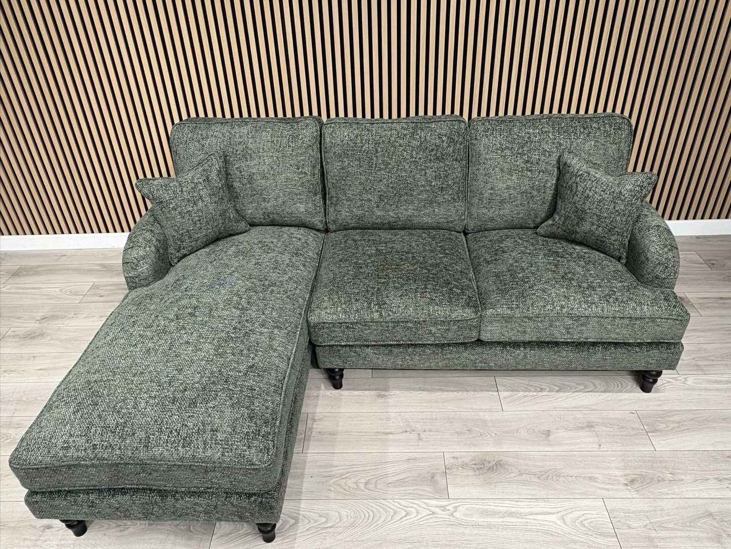 Laura Ashley LYNDEN Style Fabric 3 Seater LHF Chaise Corner Sofa - RRP £2625