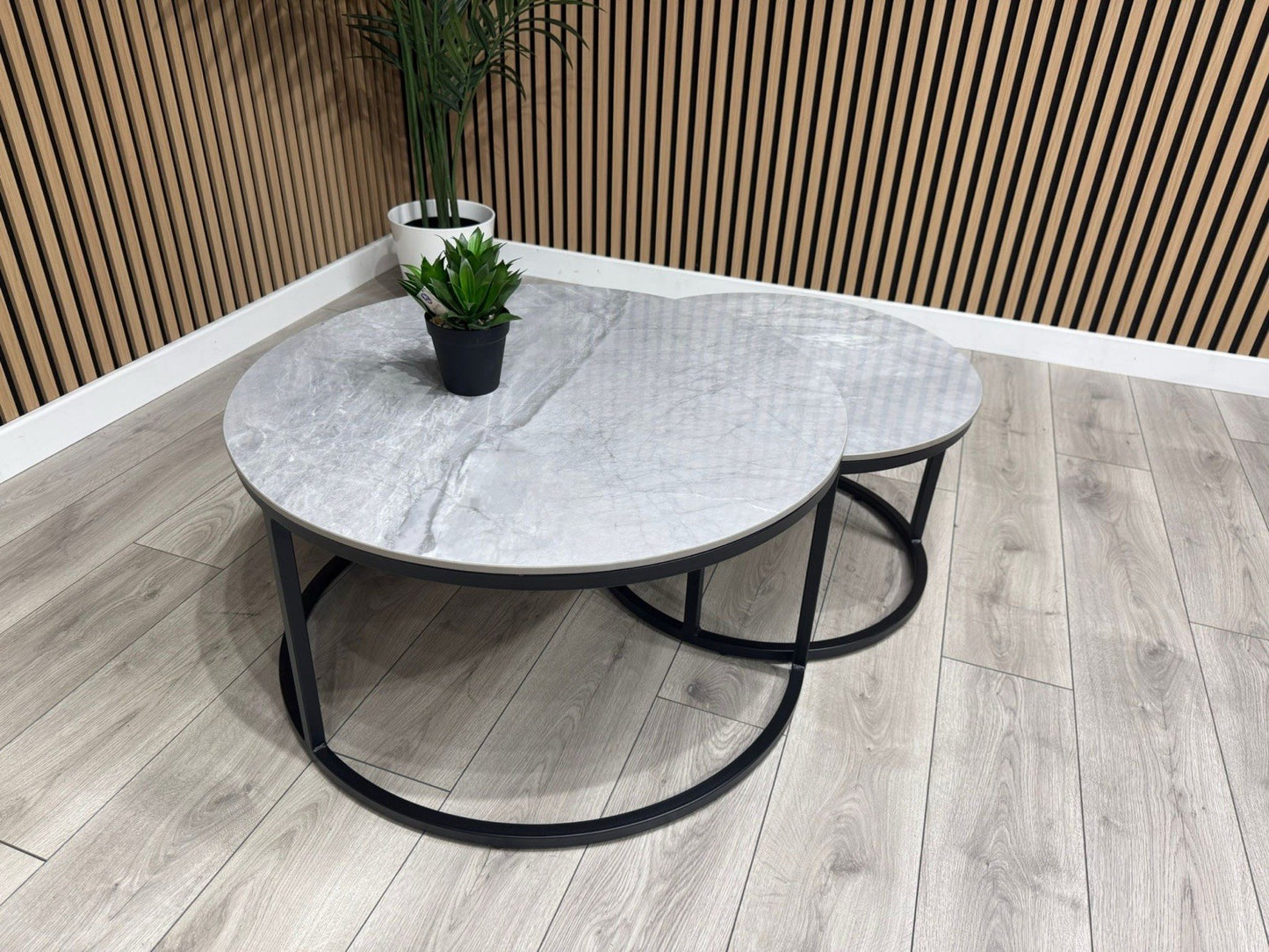 Furniture Village - Yoyo Nest Of Round Coffee Tables, Grey  - RRP £569