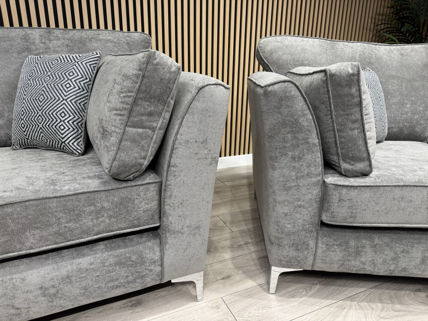 Furniture Village SASHA Fabric 3+2 Seater + Footstool Sofa Set - RRP £3490