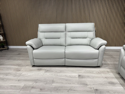 TREND Leather 3 + 2 Seater Power Sofa Set - RRP £4595