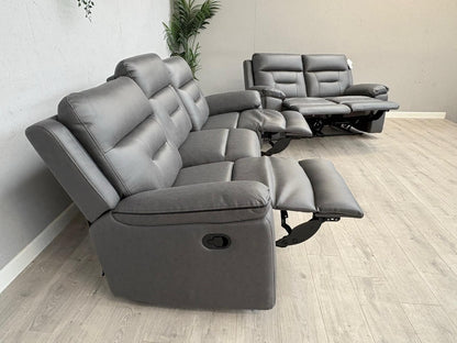 DFS New Braylan 3 Seater + 2 Seater Fabric Manual Recliner Sofa Set - RRP £1778
