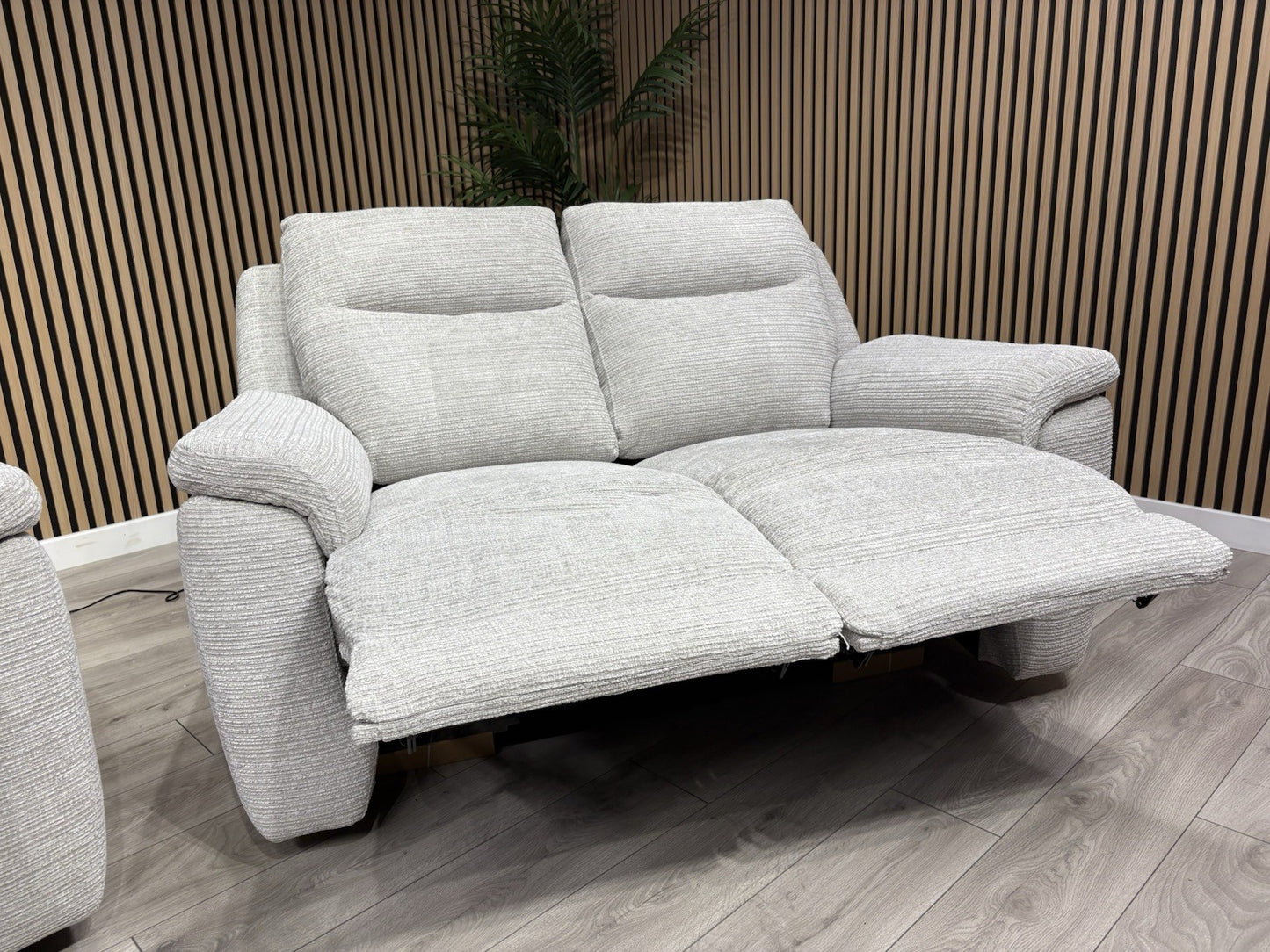 NAVONA 3 Seater + 2 Seater Fabric Sofa Set, Power Recliners - RRP £3,298
