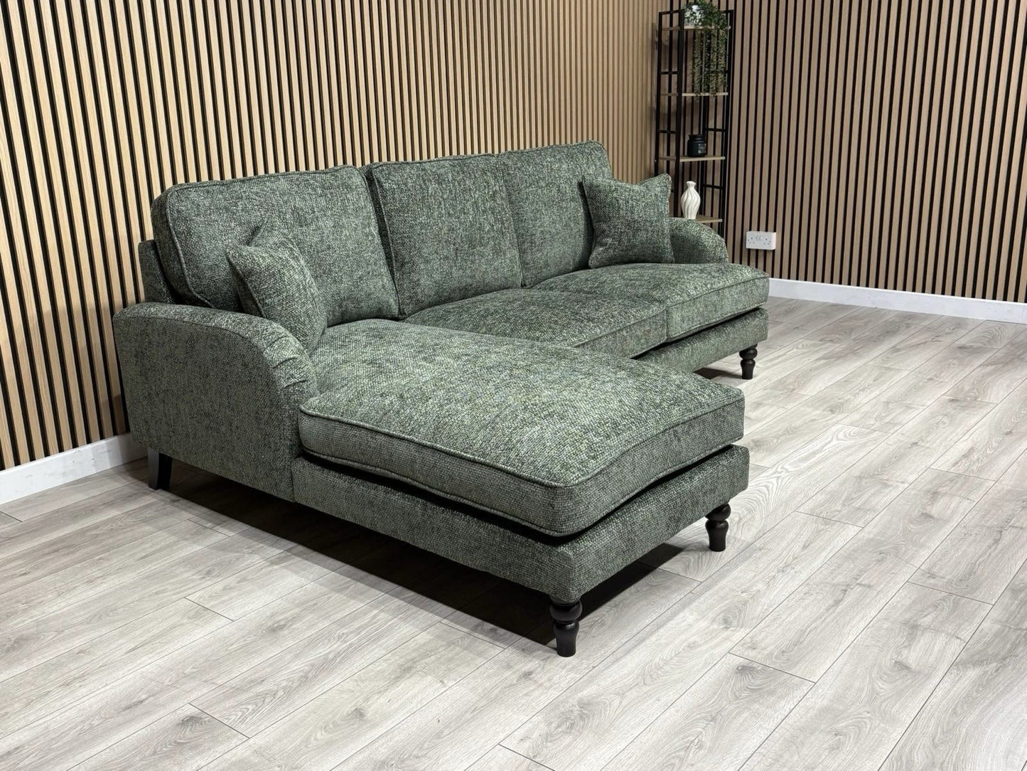 Laura Ashley LYNDEN Style Fabric 3 Seater LHF Chaise Corner Sofa - RRP £2625