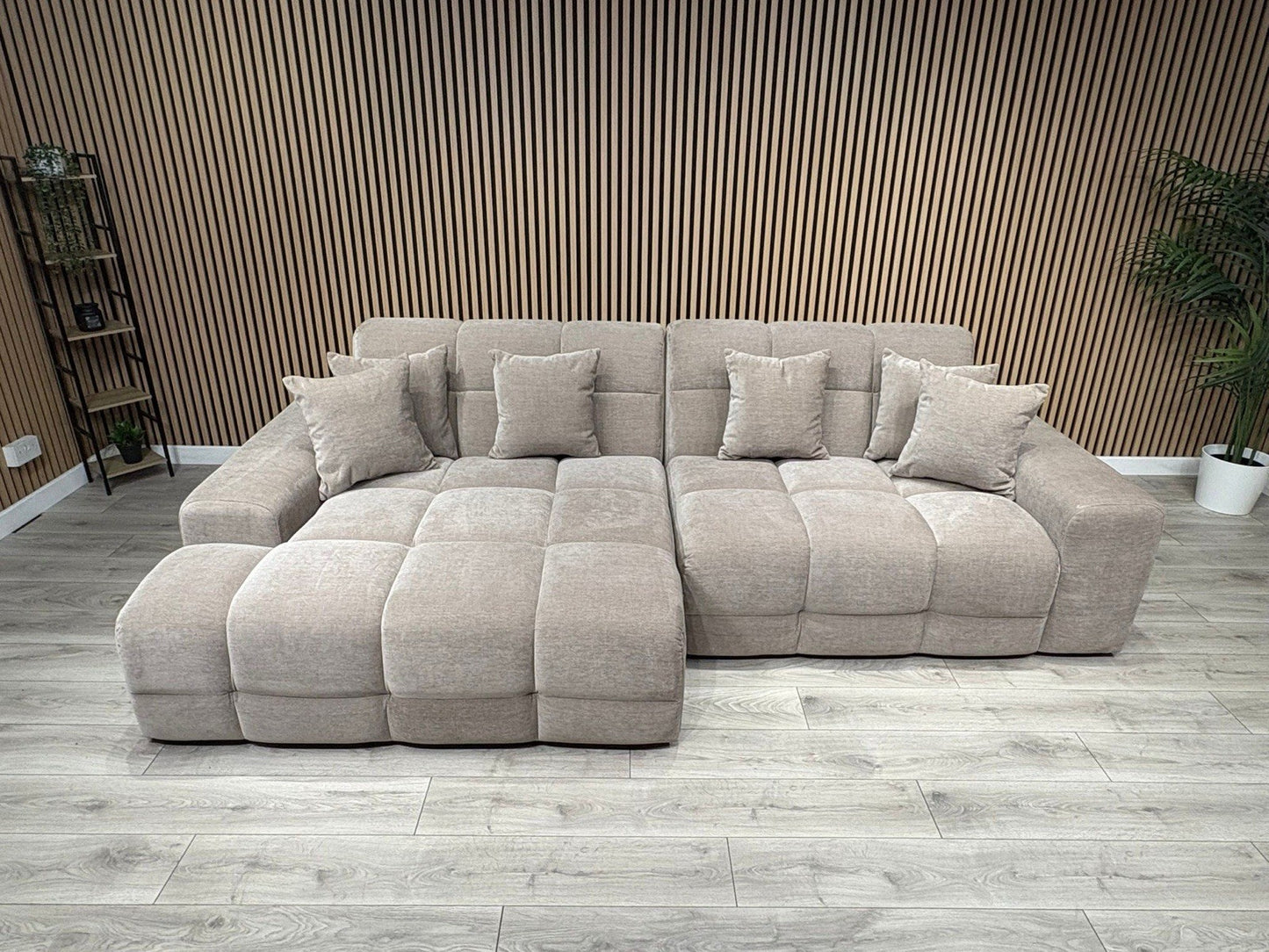 EVE CLOUD Large Fabric 3 Seater LHF Chaise Corner Sofa - RRP £2,299