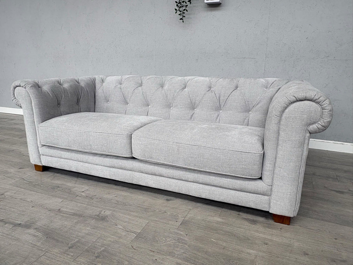 DFS Holbrook Chesterfield Fabric 3 Seater Sofa RRP £699
