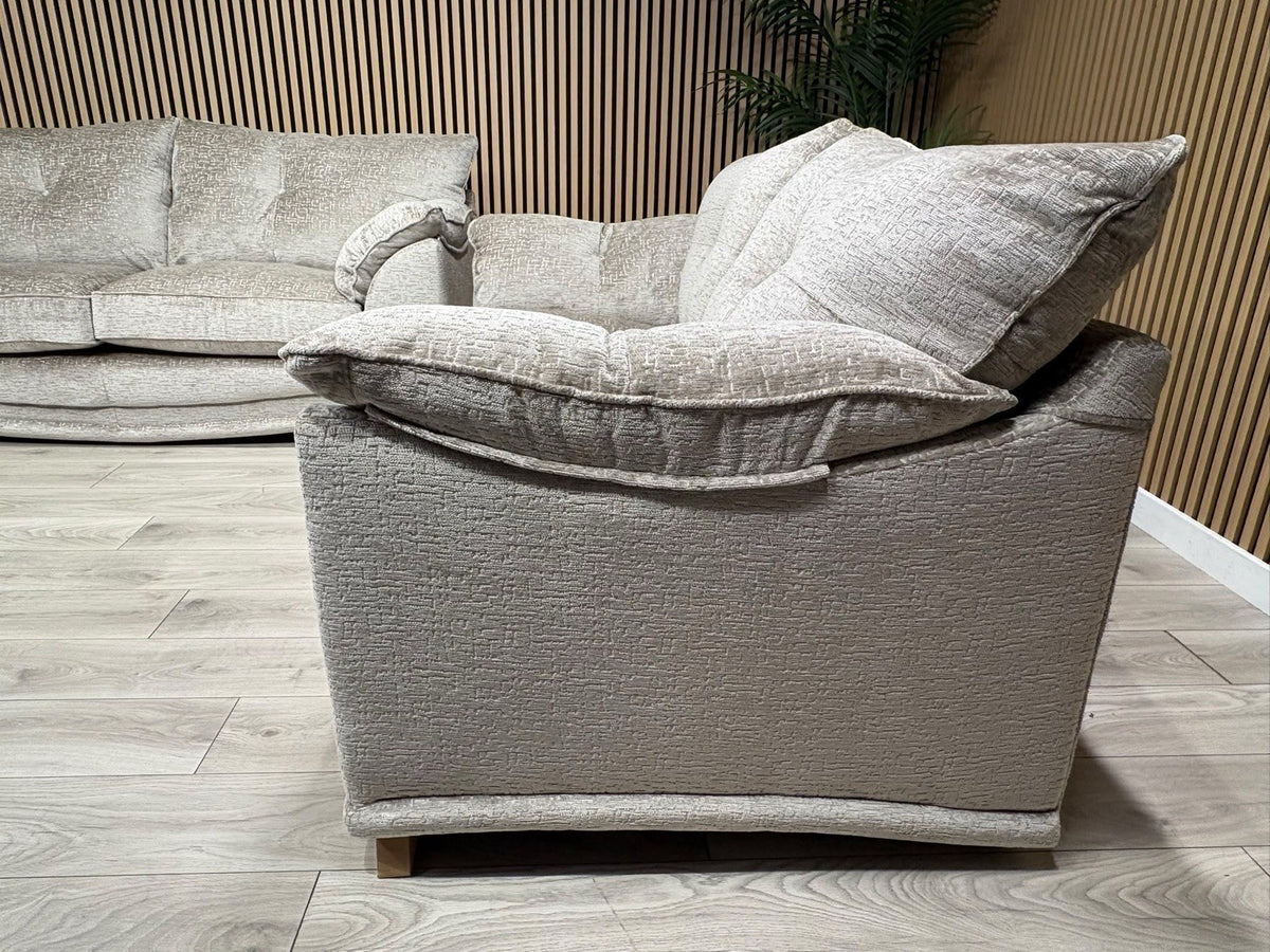 Oak Furnitureland RAVELLO Style Fabric 3 + 2 Seater Sofa Set - RRP £2,798