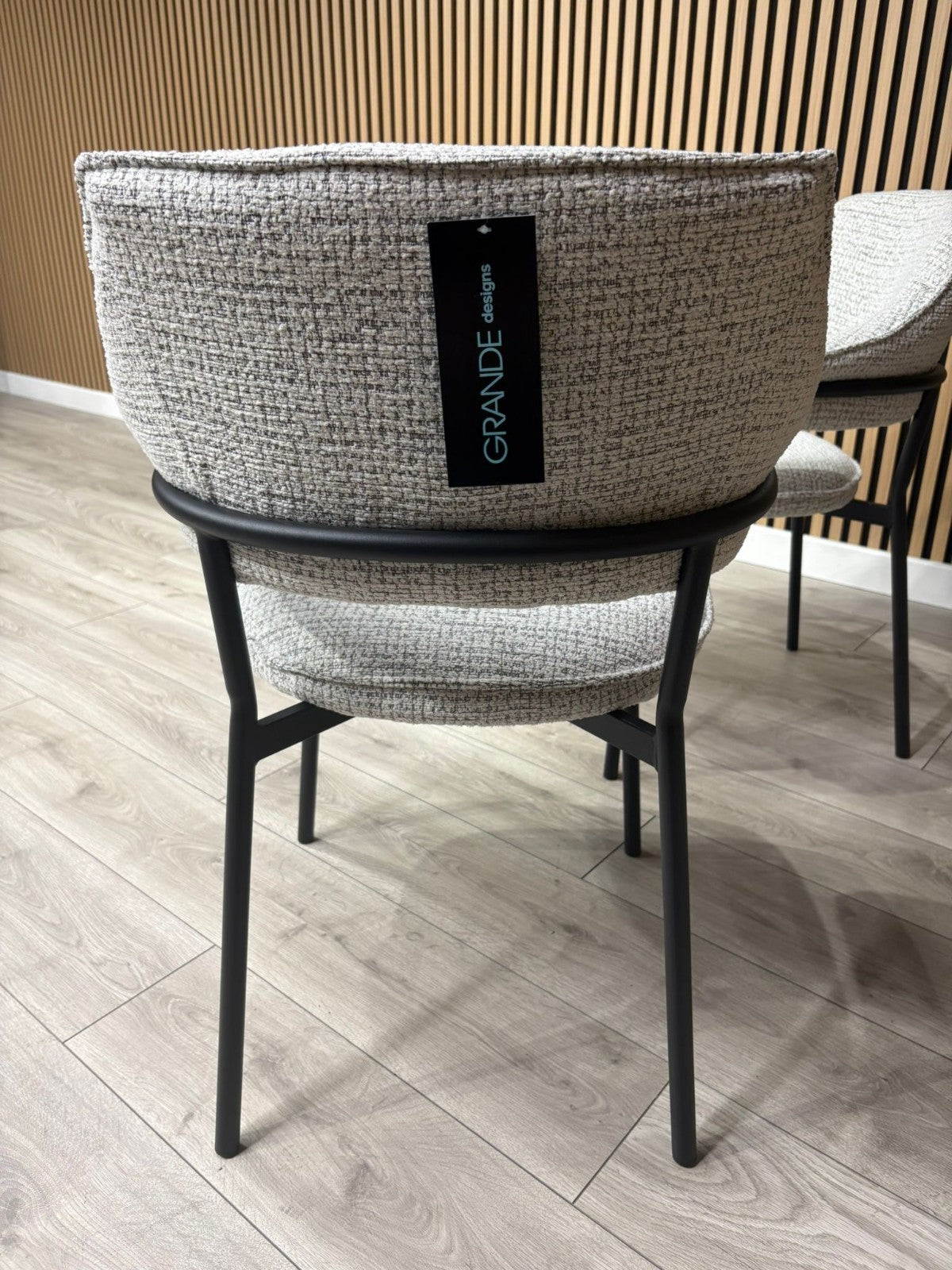 NEXT Sample - Textured natural dining chairs