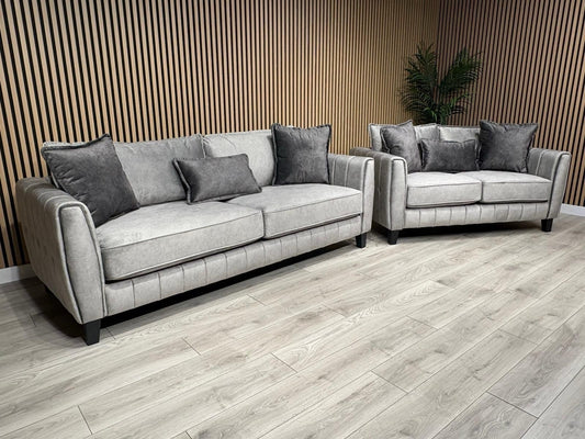 DFS - Cherished Style 3 + 2 Seater Sofa Set, Formal Back - RRP £2,399