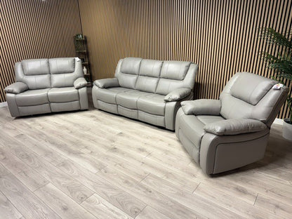 KNOLE Grey Leather Power Recliner Sofa/Chair - Different Combinations Available