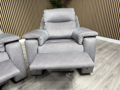 G Plan THORNBURY Fabric 2 Seater Sofa + Armchair, Power Recliners - RRP £5,940