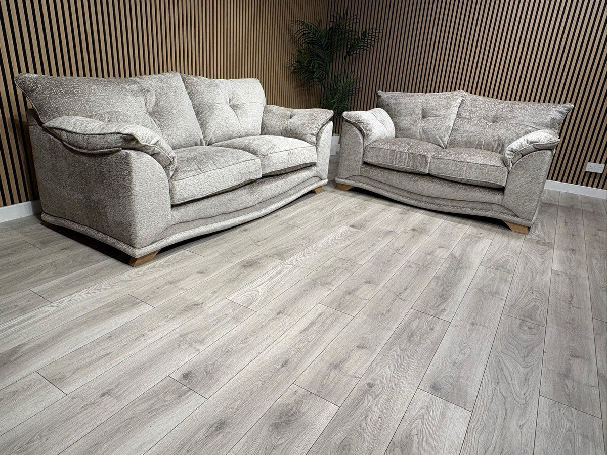 Oak Furnitureland RAVELLO Style Fabric 3 + 2 Seater Sofa Set - RRP £2,798