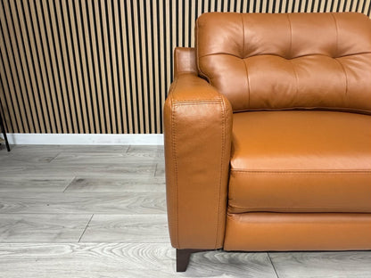 ScS Poltronesofa RUFFIO Leather 2 x 3 Seater Power Recliner Sofa Set - RRP £4498