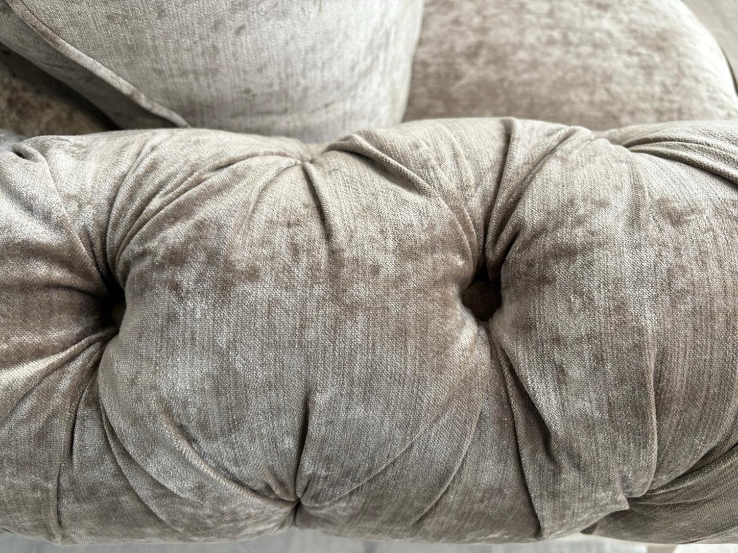 DFS Loch Leven Fabric 3 Seater Chesterfield Sofa - RRP £1499 Ex Display