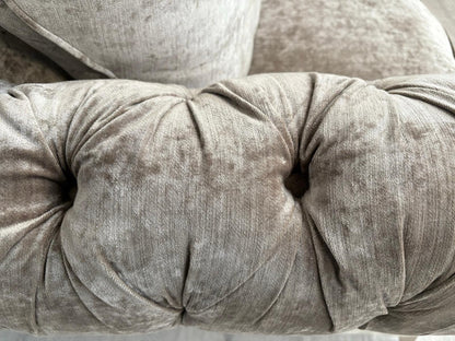 DFS Loch Leven Fabric 3 Seater Chesterfield Sofa - RRP £1499 Ex Display