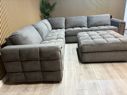 DFS - MAVAM Modular Premium Fabric 2 Corner 2 Sofa + Footstool - RRP £3499