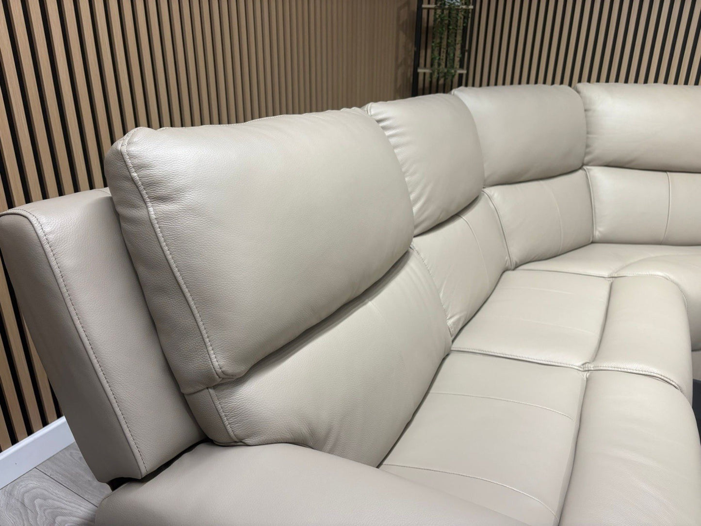 Oak FurnitureLand - Ezra Leather Modular Corner Sofa Power Recliners - RRP £3549