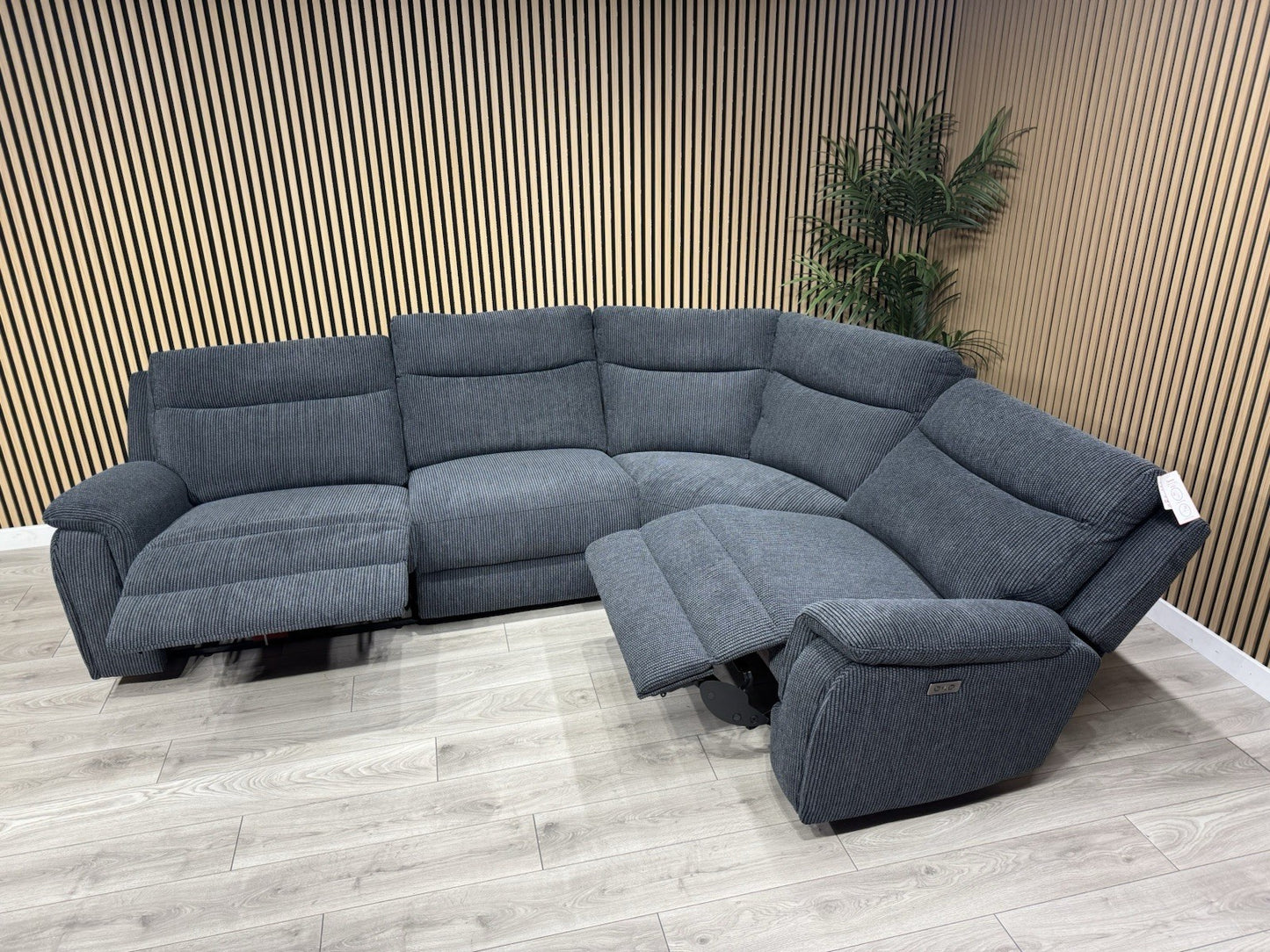 ScS - MAVERICK Fabric Modular Corner Sofa, Power Recliners - RRP £2,799