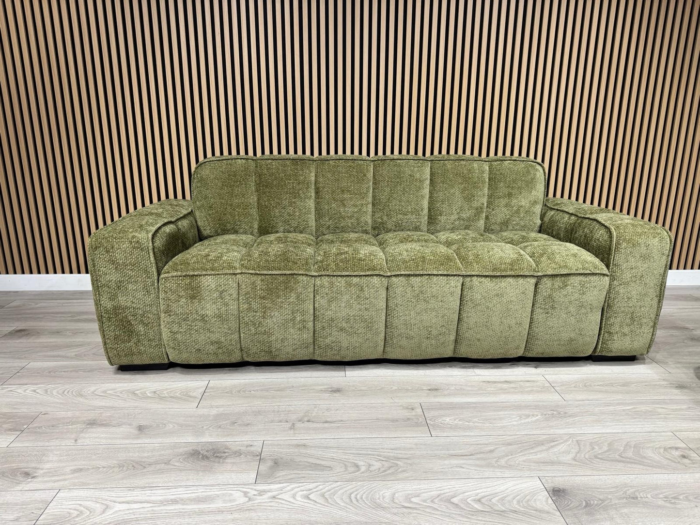 PARIS Fabric 3 Seater + 2 Seater Sofa Set, Olive - RRP £2,578