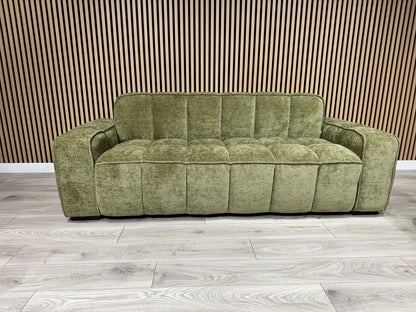 PARIS Fabric 3 Seater + 2 Seater Sofa Set, Olive - RRP £2,578