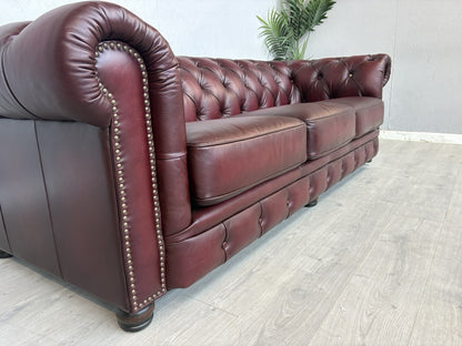 F.V. At The Helm Shackleton Leather Chesterfield 4 Seater Sofa - RRP £2,895