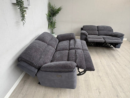 DFS Fontaine 3 Seater + 2 Seater Power Recliner Sofa Set  - RRP £1,978