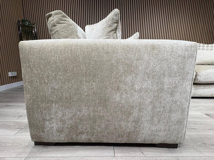 Ashley Manor ADISA Fabric LHF Corner Sofa Set, Pebble - RRP £2,999