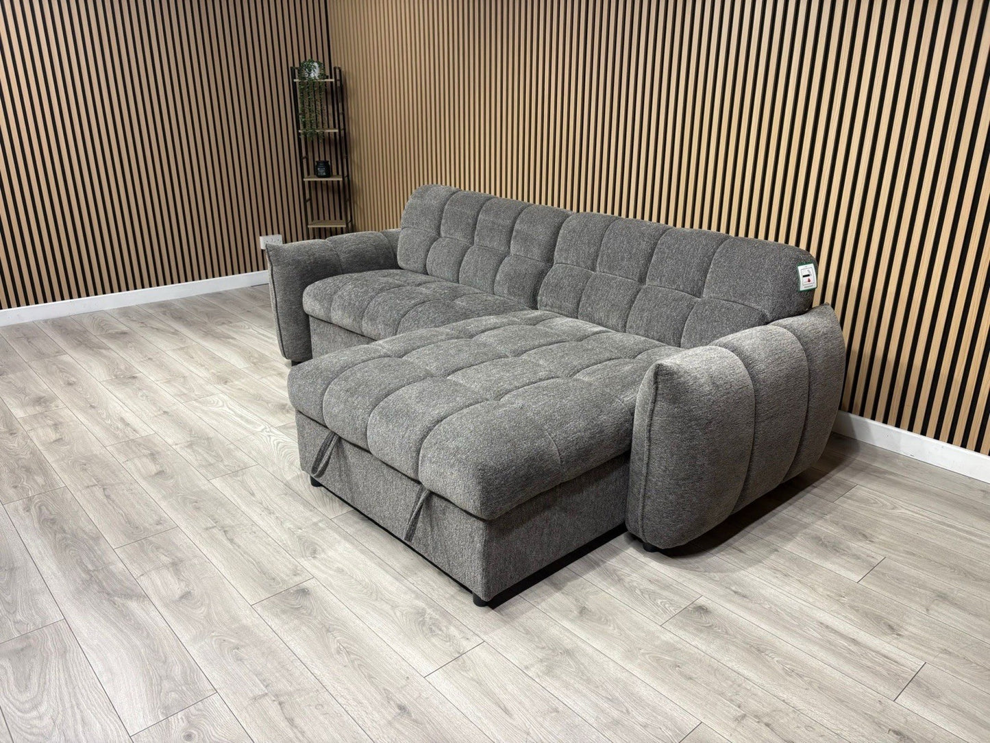 CAMDEN Premium Fabric RHF or LHF Chaise Sofa Bed with Storage - RRP £1595