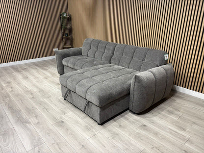 CAMDEN Premium Fabric RHF or LHF Chaise Sofa Bed with Storage - RRP £1595