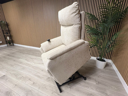 Furniture Village Fabric Rise & Recline Armchair, Linen - RRP £1299
