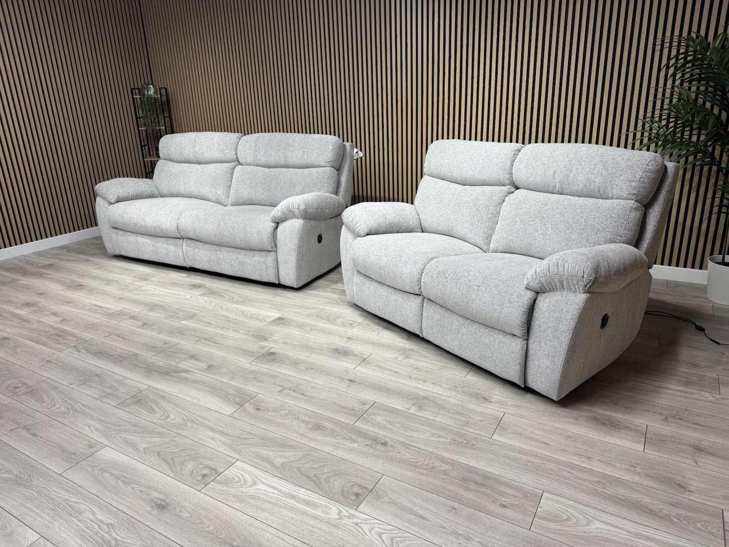 SCS - CLOUD Fabric Power Recliner 3 + 2 Seater Sofa Set - RRP £2998