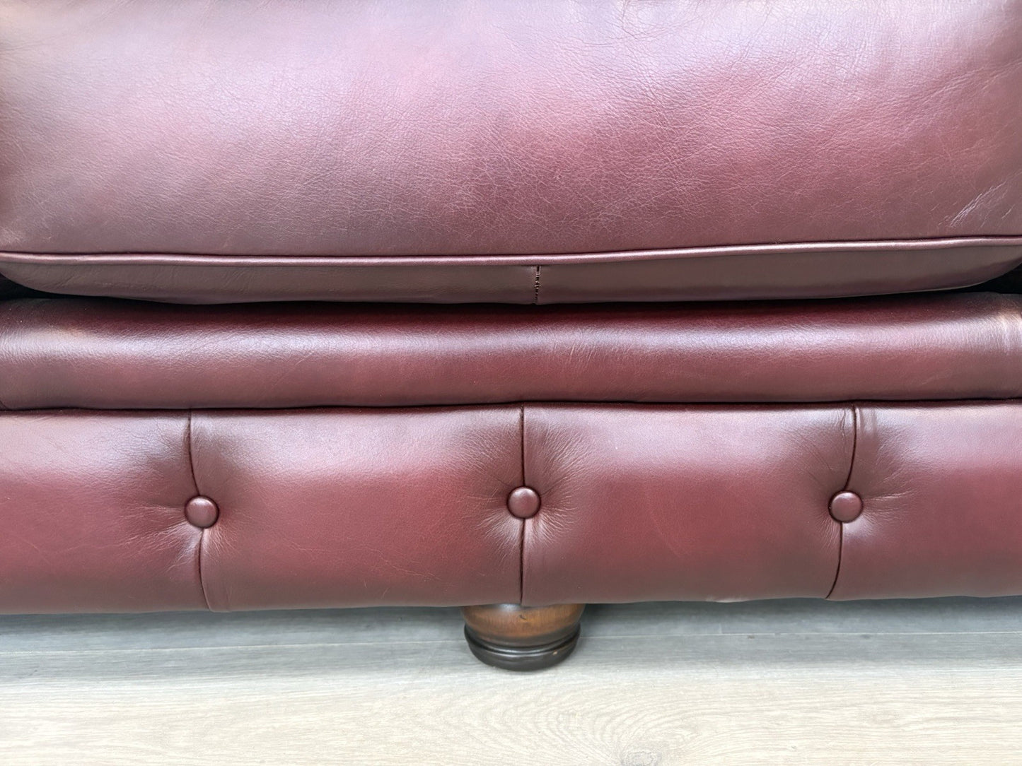 F.V. At The Helm Shackleton Leather Chesterfield 4 Seater Sofa - RRP £2,895