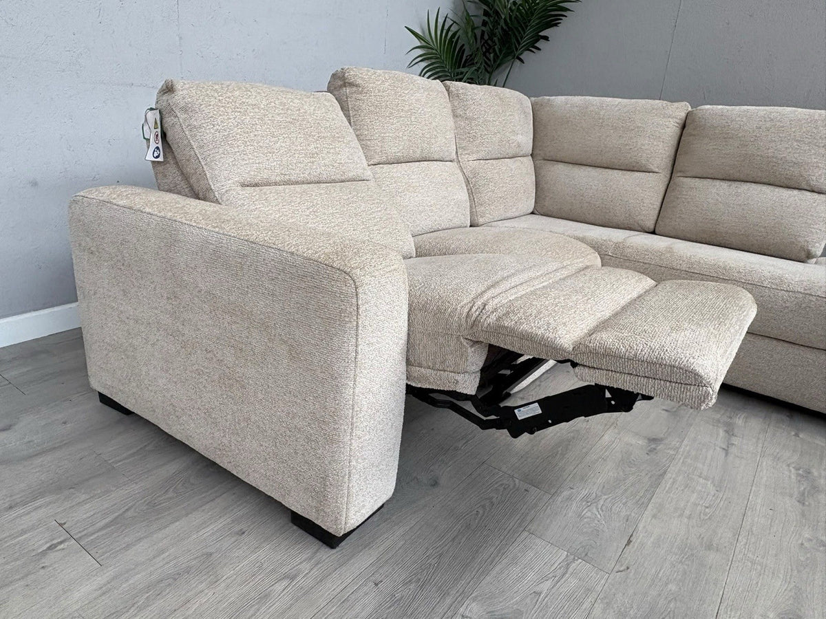 DFS DAVIS RHF Chaise Power Recliner Storage Fabric Corner Sofa - RRP £1,599