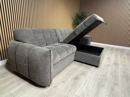 CAMDEN Premium Fabric RHF or LHF Chaise Sofa Bed with Storage - RRP £1595