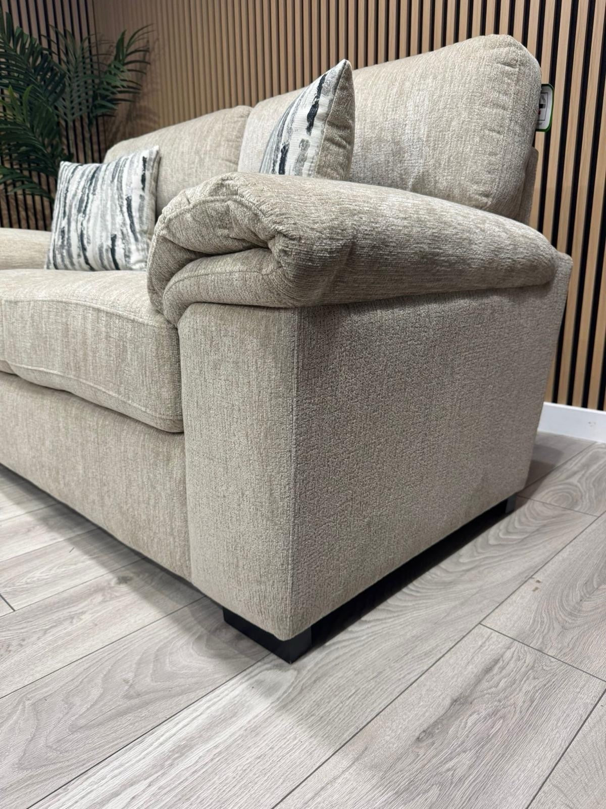DFS Sample - DEXTER 3 Seater + 2 Seater Sofa Set, Formal Back - RRP £1,898