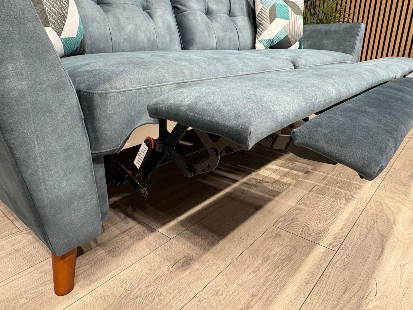 DFS - Studio Style 3 Seater + 2 Seater Power Sofa Set, Ocean Blue - RRP £2,978