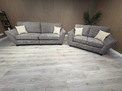 DFS Sample Fabric 4 Seater + 2 Seater Sofa Set - RRP £2559