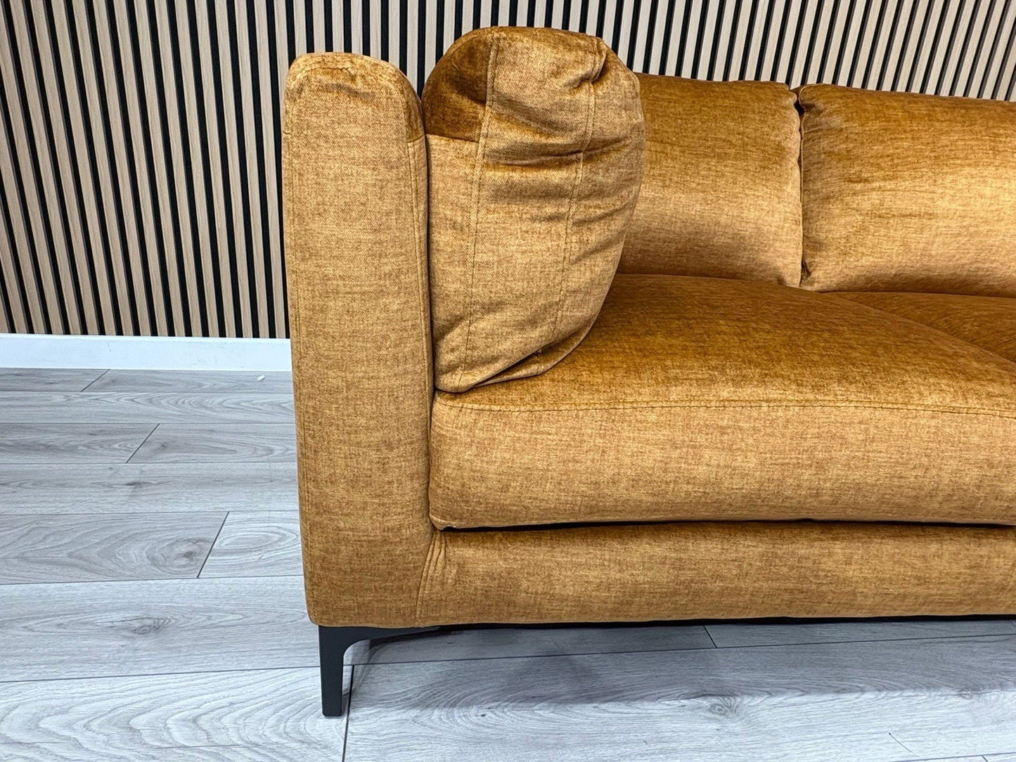 NEW Rene Fabric Corner Sofa, Amber - RRP £2495