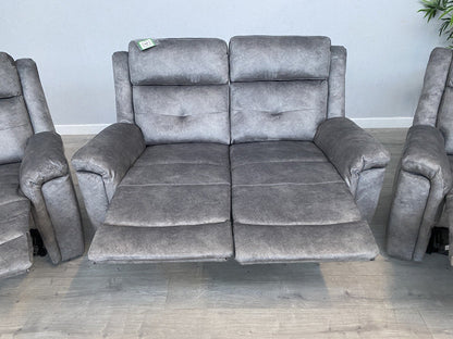 DFS - CASIMIR Style Fabric 2 Seater Sofa + 2 x Armchairs, Recliners - RRP £2,297